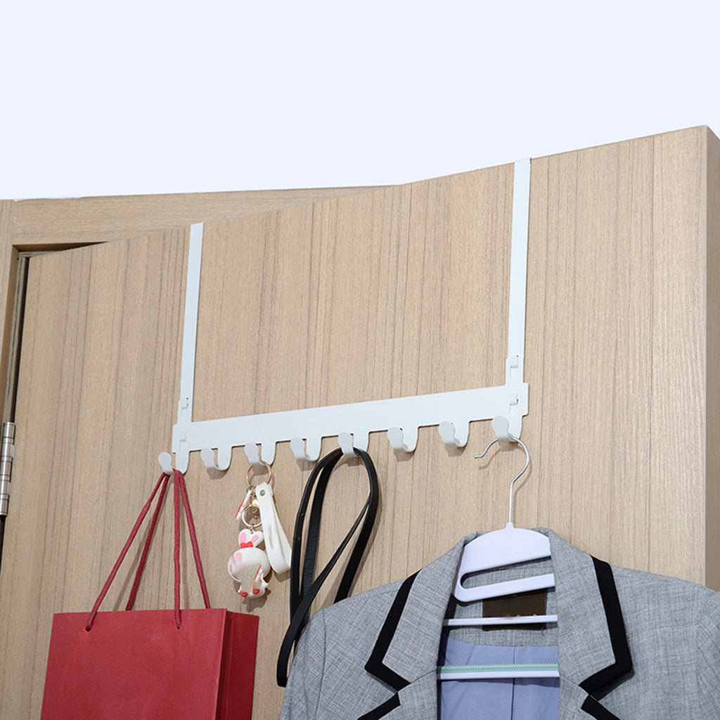 Hooks Over The Door Home Bathroom Organizer Rack Clothes Coat Hat Towel Hanger New Bathroom Kitchen Accessories Holder Door Hang