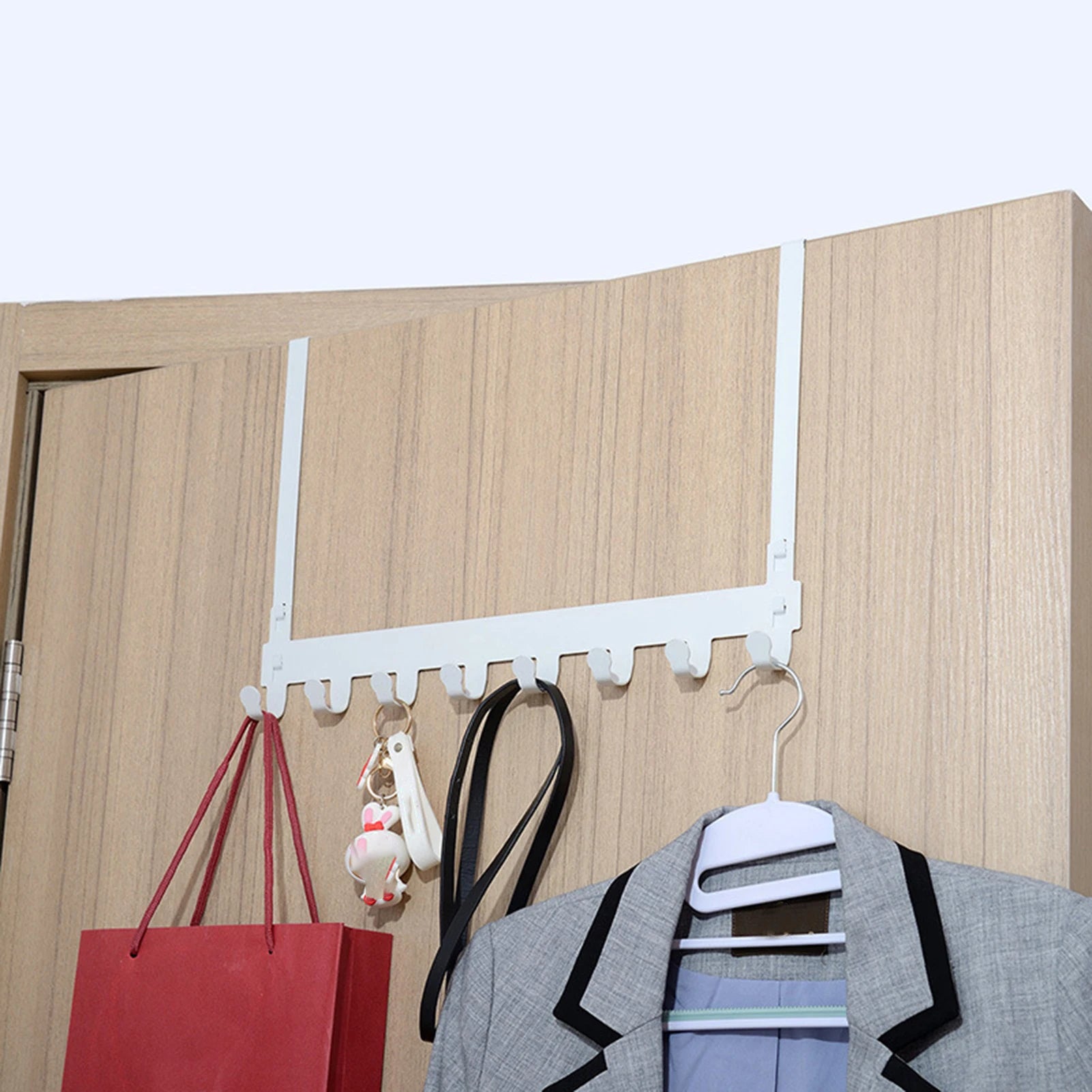 Hooks Over The Door Home Bathroom Organizer Rack Clothes Coat Hat Towel Hanger New Bathroom Kitchen Accessories Holder Door Hang